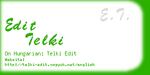 edit telki business card